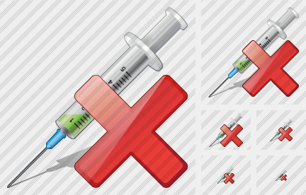 Syringe Delete Icon