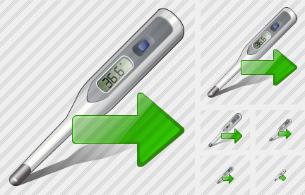 Thermometer Export Icon Thermometer Export Icon