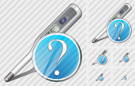 Thermometer Question Icon Thermometer Question Icon