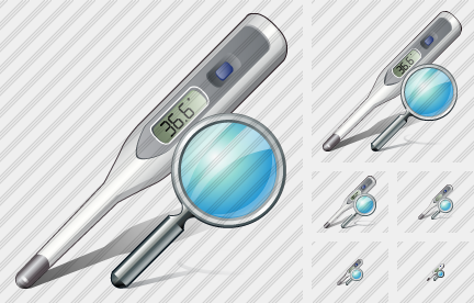Thermometer Search Icon