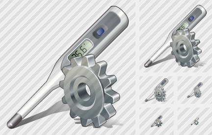 Icône Thermometer Settings