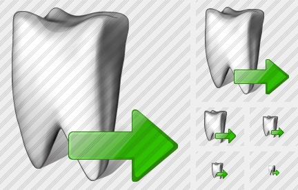 Icône Tooth Export