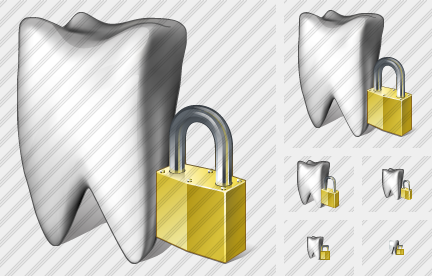 Tooth Locked Icon Tooth Locked Icon