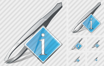 Icône Tweezers Info Icône Tweezers Info