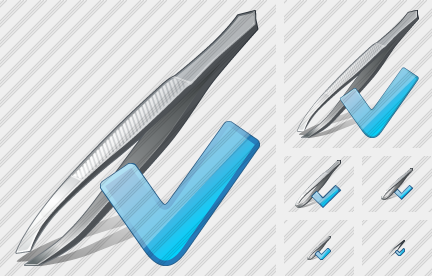 Icône Tweezers Ok Icône Tweezers Ok
