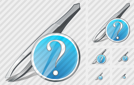 Icône Tweezers Question Icône Tweezers Question