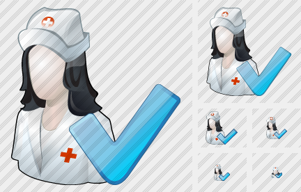 User Nurse Ok Icon User Nurse Ok Icon