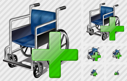 Wheel Chair Add Icon