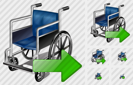 Иконка Инвалидное кресло Экспорт
