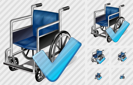 Wheel Chair Ok Icon