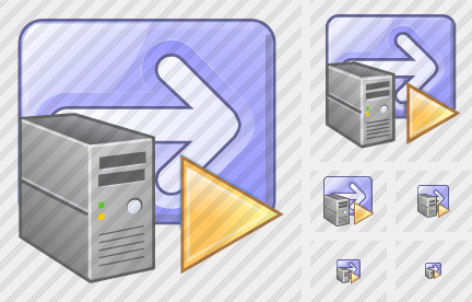 Иконка Выполнить процесс Компьютер