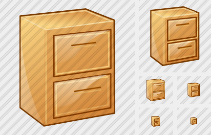 File Cabinet Closed Icon