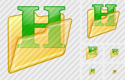 Folder H Icon Folder H Icon