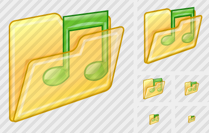 Folder Music Icon Folder Music Icon