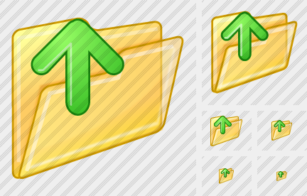 Folder Out Symbol