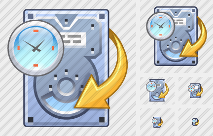 Hdd Automatic Backup Symbol