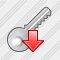 Key Down Icon
