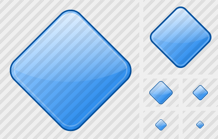 Rhomb Blue Icon Rhomb Blue Icon