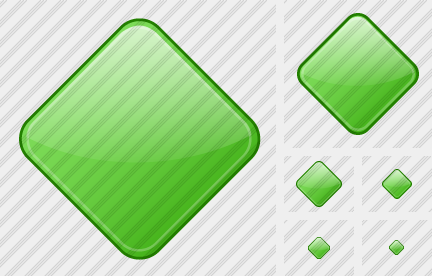 Rhomb Green Icon