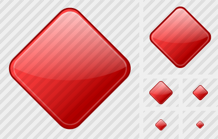 Rhomb Red Icon