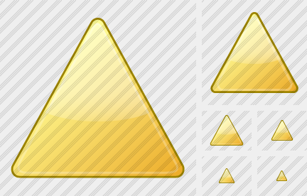 Triang Yellow Icon Triang Yellow Icon