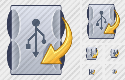 Usb Drive Copy Symbol